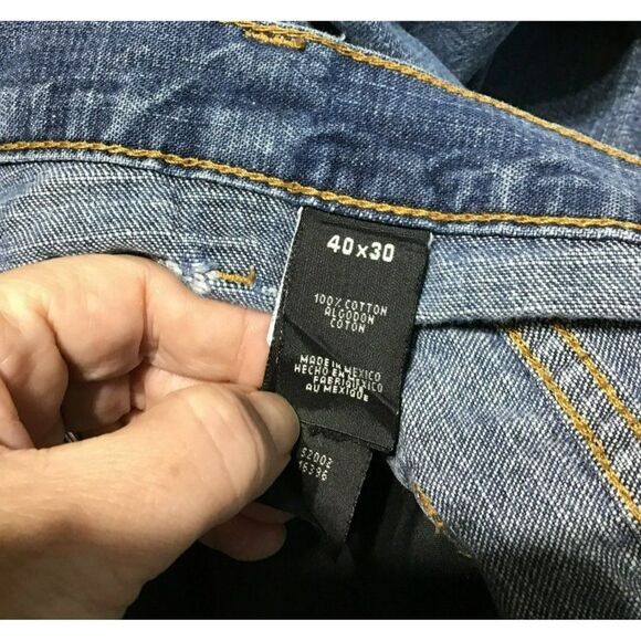 Liz Claiborne Men's Straight Leg Blue Jeans Size 40x28 - Picture 8 of 11